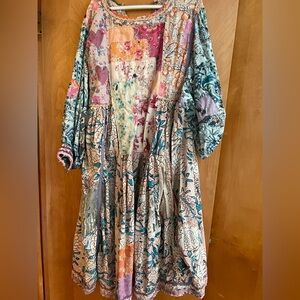 Magnolia Pearl Multicolor Patchwork Dress